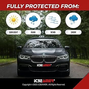 880mm サンルーフ 車用 風除け 雨風の騒音を緩和 ダークスモーク Amazon | 【2024年アップグレード】ICBEAMER 36インチ